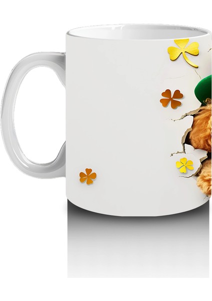 Şapkalı Sevimli Toy Poddle – Baskılı Kahve Kupası fiyatları