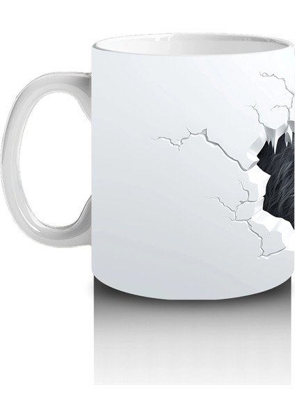 Çatlak Duvar Arasında Kükreyen Goril – Baskılı Kahve Kupası fiyatları