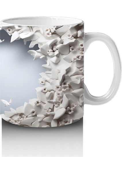 Çatlak Duvar Arasında Boynuzlu Geyik – Baskılı Kahve Kupası fırsatları