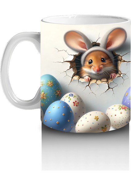 Yumurta Kabuklarından Bakan Sevimli Tavşanlar – Baskılı Kahve Kupası fiyatları