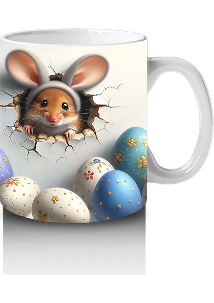 Yumurta Kabuklarından Bakan Sevimli Tavşanlar – Baskılı Kahve Kupası fırsatları