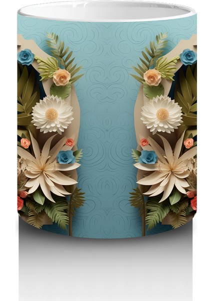 Tropikal Yapraklar Arasında Koala – Baskılı Kahve Kupası modelleri