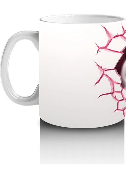 Pembe Çatlak Duvar Arasında Köpekbalığı – Baskılı Kahve Kupası fiyatları