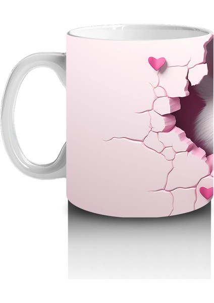 Kalpli Çatlakta Bakan Meraklı Kurt – Baskılı Kahve Kupası fiyatları