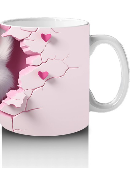 Kalpli Çatlakta Bakan Meraklı Kurt – Baskılı Kahve Kupası fırsatları