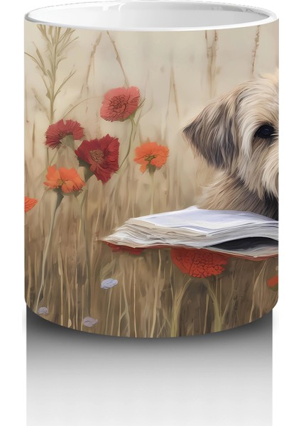 Tatlı Oyuncaklar ve Kitap Okuyan Köpek – Baskılı Kahve Kupası modelleri