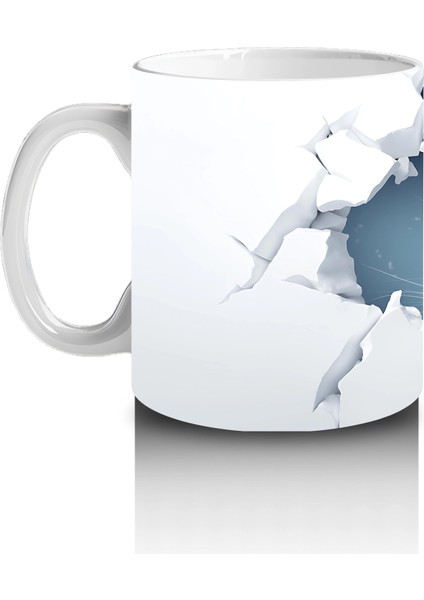 Çatlak Duvar Arasından Bakan Tavşan – Baskılı Kahve Kupası fiyatları