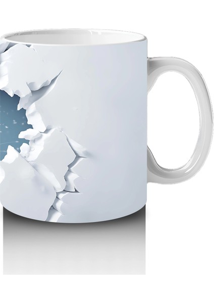 Çatlak Duvar Arasından Bakan Tavşan – Baskılı Kahve Kupası fırsatları