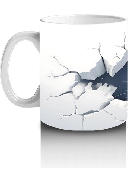 Çatlak Duvar Arasından Bakan Tavşan – Baskılı Kahve Kupası fiyatları