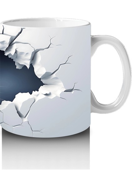 Çatlak Duvar Arasından Bakan Tavşan – Baskılı Kahve Kupası fırsatları