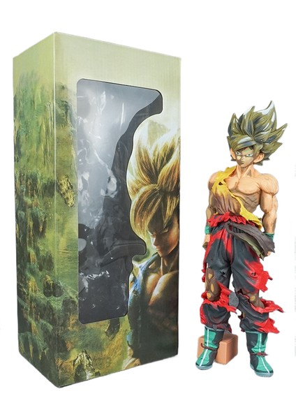 Yedi Dragon Ball Figürü Anime Savaş Hasarı Goku Manga Renkli Büyük Model Süsler (Yurt Dışından)