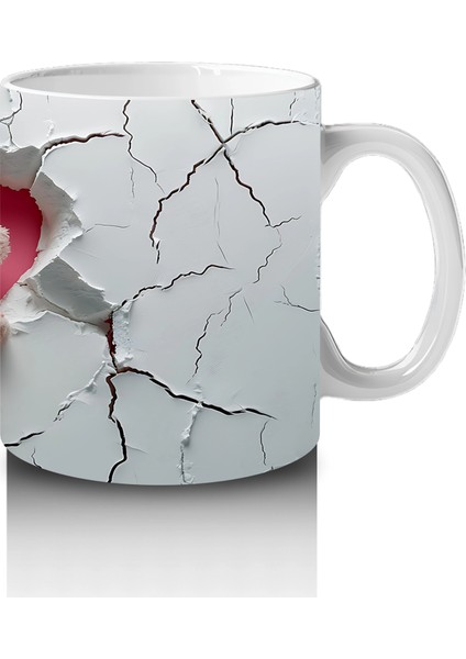 Çatlak Duvar Önünde Peluş Ayı Kardeşler – Baskılı Kahve Kupası fırsatları