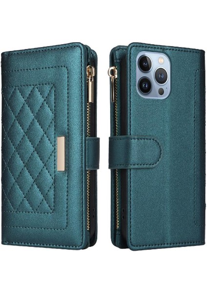 IPhone 13 Için Flip Case Pro Max Kayış Kart Yuvaları Cüzdan Darbeye (Yurt Dışından)
