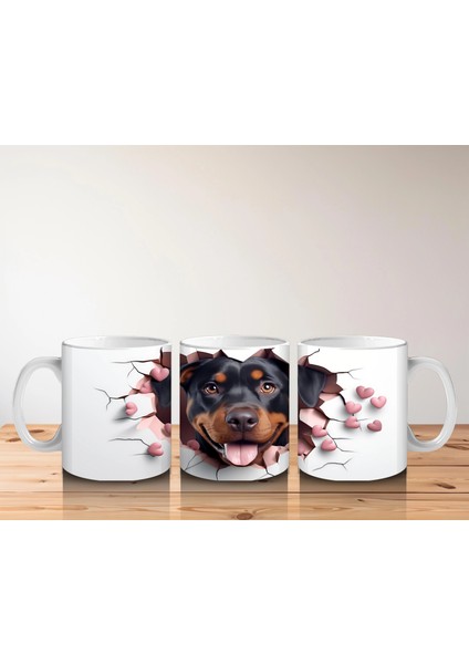 Çatlak Duvardan Bakan Siyah Köpek – Baskılı Kahve Kupası indirimleri