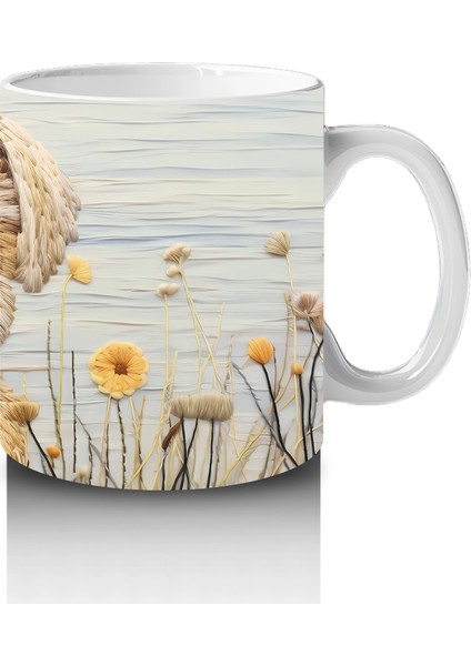 Kır Çiçekleri Arasında Sevimli Köpek – Baskılı Kahve Kupası fırsatları