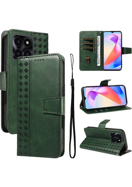 X6B/X6A Için Kılıf Darbeye Dayanıklı Koruma Şık Tasarım Deri Telefon Kılıfı Kart Yuvaları ve Bilek Kayışı ile (Yurt Dışından)