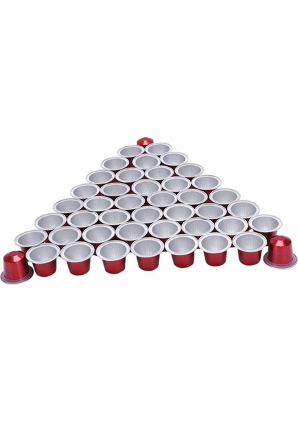 50 Takım Doldurulabilir Kahve Kapsül Fincan Tek Kullanımlık Nespresso Pod Için Nescafe Otomatik Kahve Makinesi Gıda Paketi Cafe Malzemeleri (Yurt Dışından)