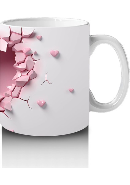 Kalpli Çatlakta Uçan Pembe Geyik – Baskılı Kahve Kupası fırsatları