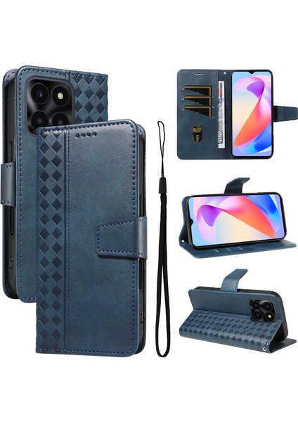 X6B/X6A Için Kılıf Darbeye Dayanıklı Koruma Şık Tasarım Deri Telefon Kılıfı Kart Yuvaları ve Bilek Kayışı ile (Yurt Dışından)