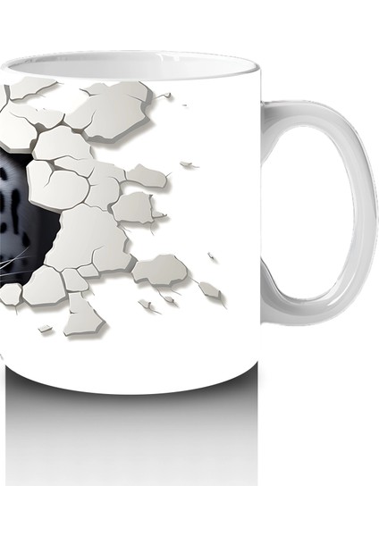 Çatlak Duvar Arasından Bakan Kaplan – Baskılı Kahve Kupası fırsatları