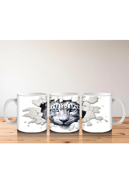 Çatlak Duvar Arasından Bakan Kaplan – Baskılı Kahve Kupası indirimleri