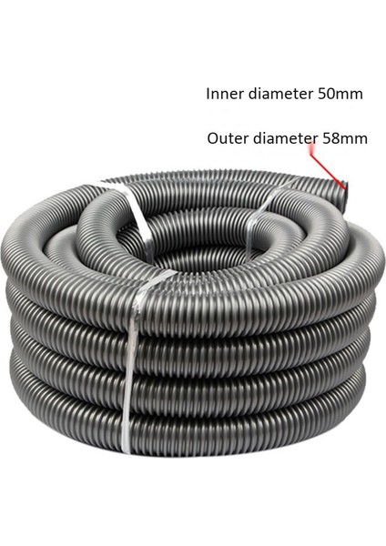 3 Metre Iç Çapı 50MM Elektrikli Süpürge Dişli Hortum Emme Borusu Körüklü Vakumlu Tüp Hortumu Yedek Parçalar (Yurt Dışından) fiyatları