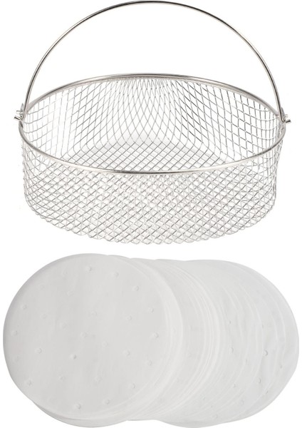 Ninja Foodi 6.5 Için Örgü Vapur Sepeti Için Hava Fritöz Sepeti, 8qt, Hava Fritöz Sepeti, Saplı Hava Fritöz Gevrek Sepeti (Yurt Dışından)