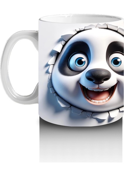 Mutlu Ifade ile Bakan Panda Yüzleri – Baskılı Kahve Kupası fiyatları