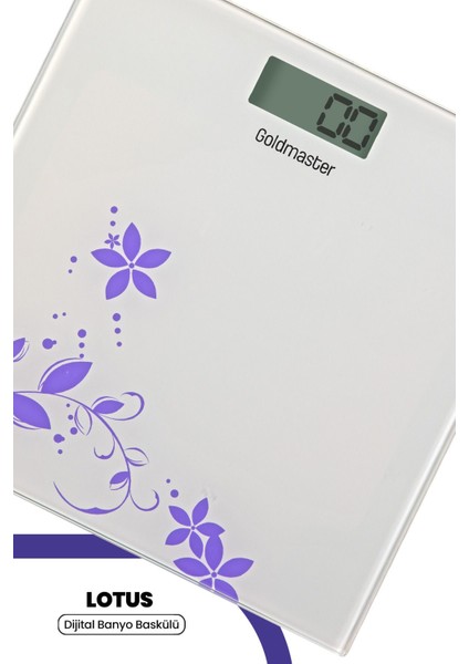 Şeffaf Cam LCD Banyo Tartısı 180 kg Kapasiteli Siyah Renk