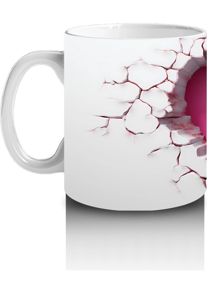 Kalp Şeklinde Çatlakta Uçan Çift Pembe Kelebek – Baskılı Kahve Kupası fiyatları