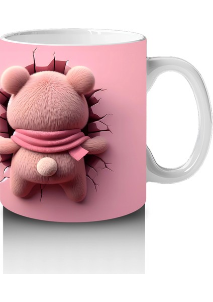 Atkılı Sevimli Ayıcık Arkadan Görünüm – Baskılı Kahve Kupası fırsatları