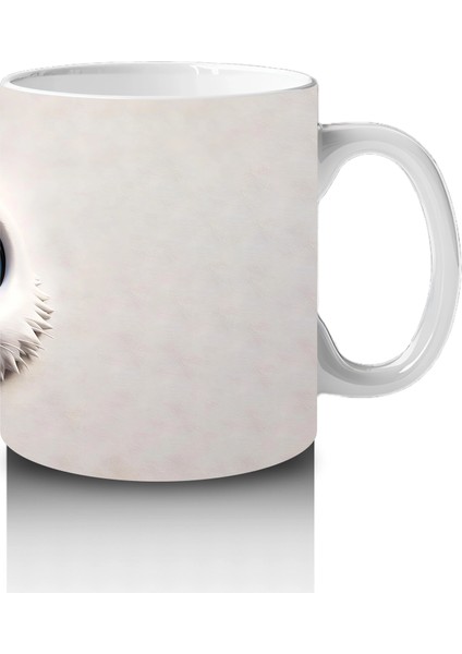 Sevimli Büyük Gözlü Yavru Hayvan – Baskılı Kahve Kupası fırsatları