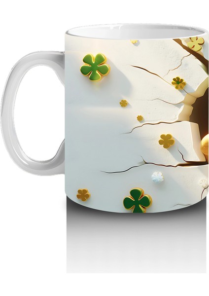 Şans Madeni ve Yonca Temalı Şapkalı Maymun – Baskılı Kahve Kupası fiyatları