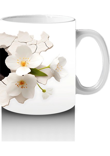 Beyaz Çiçekler Içinde Tatlı Fok Yavrusu – Baskılı Kahve Kupası fırsatları