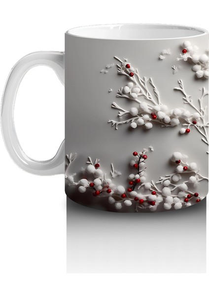 Çiçekli Duvar Desenli Minik Geyik – Baskılı Kahve Kupası fiyatları