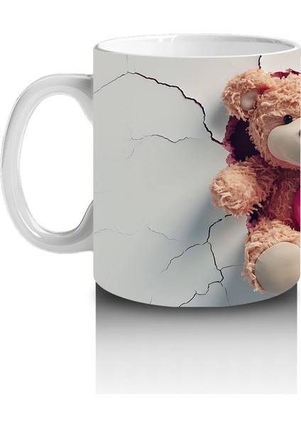 Kalp Arasında Sarılmış Sevimli Ayıcıklar – Baskılı Kahve Kupası fiyatları