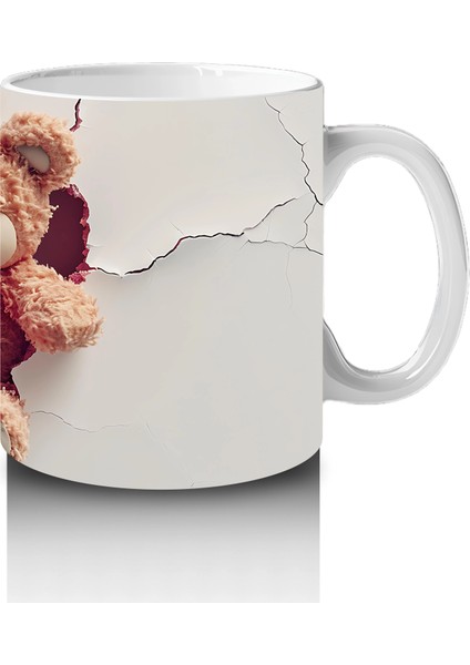 Kalp Arasında Sarılmış Sevimli Ayıcıklar – Baskılı Kahve Kupası fırsatları