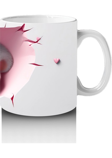 Pembe Duvarı Delen Sevimli Koala – Baskılı Kahve Kupası fırsatları