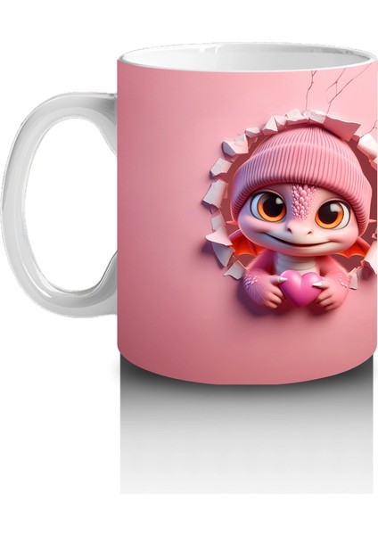 Gülümseyen Sevimli Kız Maskot ve Atkılı Şapkalı Figür – Baskılı Kahve Kupası fiyatları