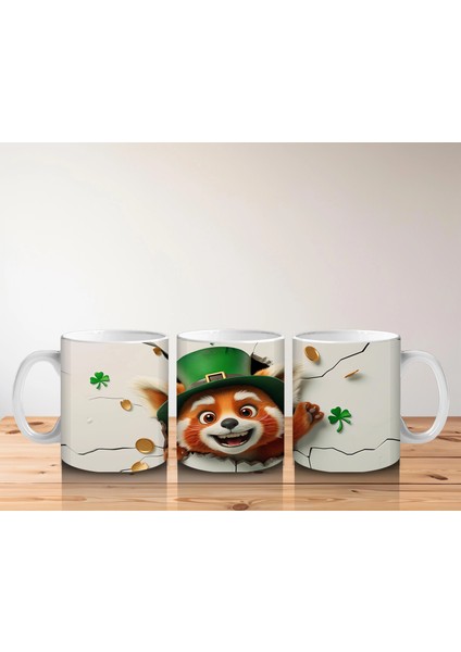 Şanslı Tilki ve Yonca Temalı - Baskılı Kahve Kupası indirimleri