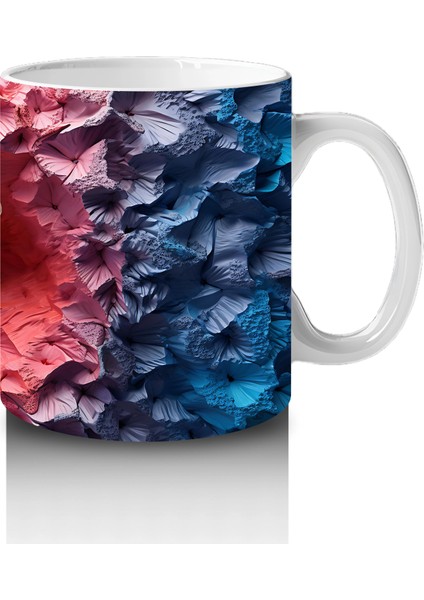 Renkli Rölyef Dokuda Soluk Turuncu Kelebek – Baskılı Kahve Kupası fırsatları