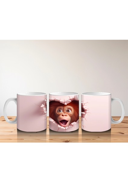 Kırık Duvar Arasından Bizi Izleyen Maymun – Baskılı Kahve Kupası indirimleri