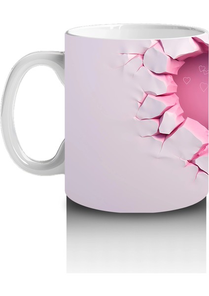 Kalp Çatlağından Bakan Kedicik – Baskılı Kahve Kupası fiyatları