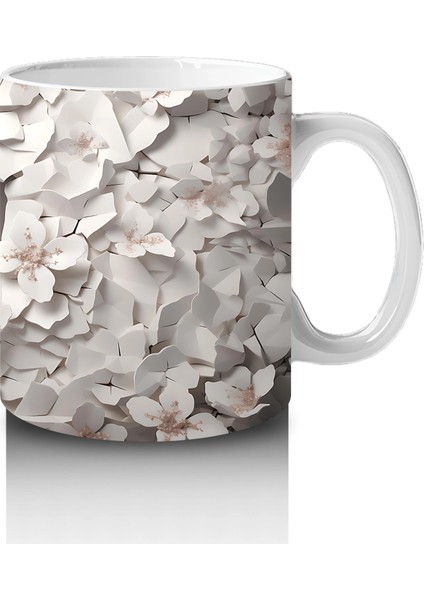 Çatlak Duvardan Bakan Soyut Geyik Figürü – Baskılı Kahve Kupası fırsatları