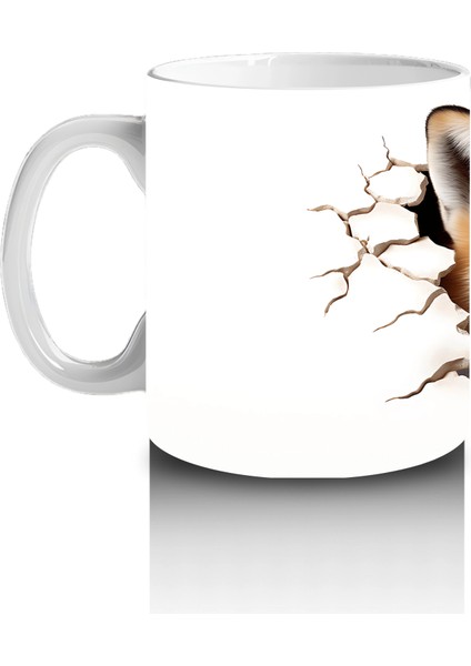 Çatlak Arasından Bakan Kızıl Tilki – Baskılı Kahve Kupası fiyatları