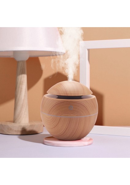 USB Aroma Nemlendirici Uçucu Yağ Difüzörü Ultrasonik Soğuk Buharlı Nemlendirici Hava Temizleme Cihazı Ofis Için 7 Renk Değişimi LED Gece Lambası Ev: Açık Ahşap (Yurt Dışından) indirimleri