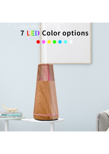 Elektrikli Hava Nemlendirici Esansiyel Aroma Yağı Difüzörü Uzaktan Kumandalı Ahşap Desenli Mini Sis Makinesi ve LED Işık A (Yurt Dışından) fiyatları