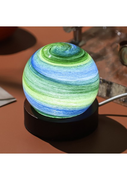 Dream Planet Yaratıcı Küçük Masa Lambası Yatak Odası Başucu Atmosfer Yıldızlı Gökyüzü (Yurt Dışından)