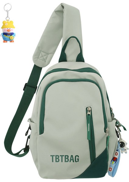 Erkek ve Kız Öğrenciler Tek Omuz Crossbody Çantası Moda Çift Crossbody Çantası Gündelik Crossbody Göğüs (Yurt Dışından)