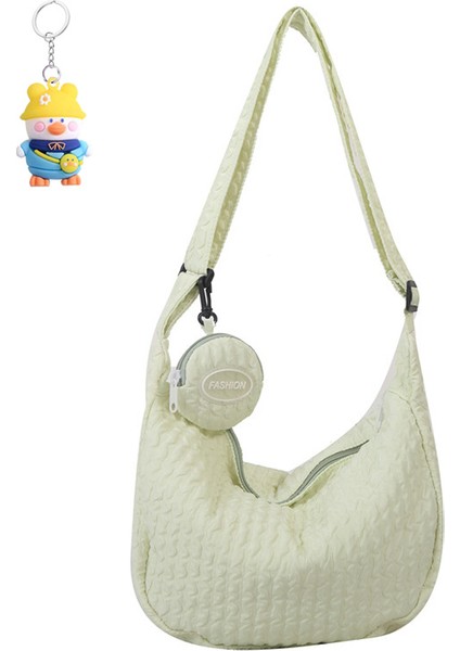 Genç Kız Omuz Çantası Moda Kadın Tuval Basit Crossbody Çanta (Yurt Dışından)